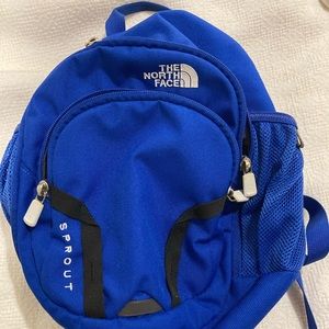 North Face toddler backpack.